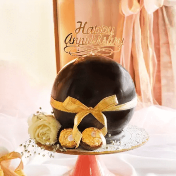 Anniversary Surprise Chocolate Pinata Ball Cake 1 Kg