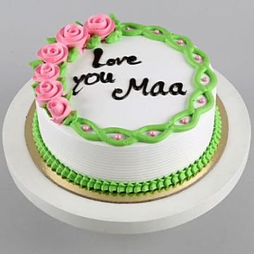 Delicious Love You Maa Pineapple Cake Half Kg
