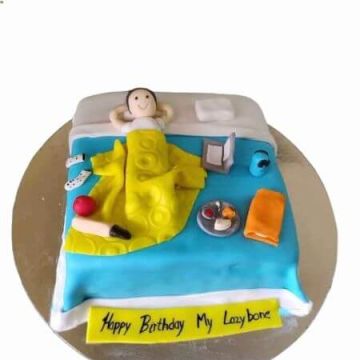 Happy Bday Lazy Bone Cake 2 Kg