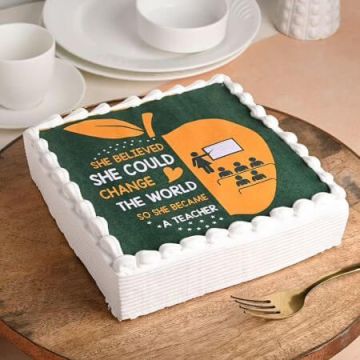 Quoted Teachers Day Cake