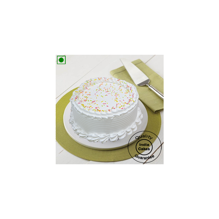 Eggless Special Delectable Vanilla Cake Half Kg
