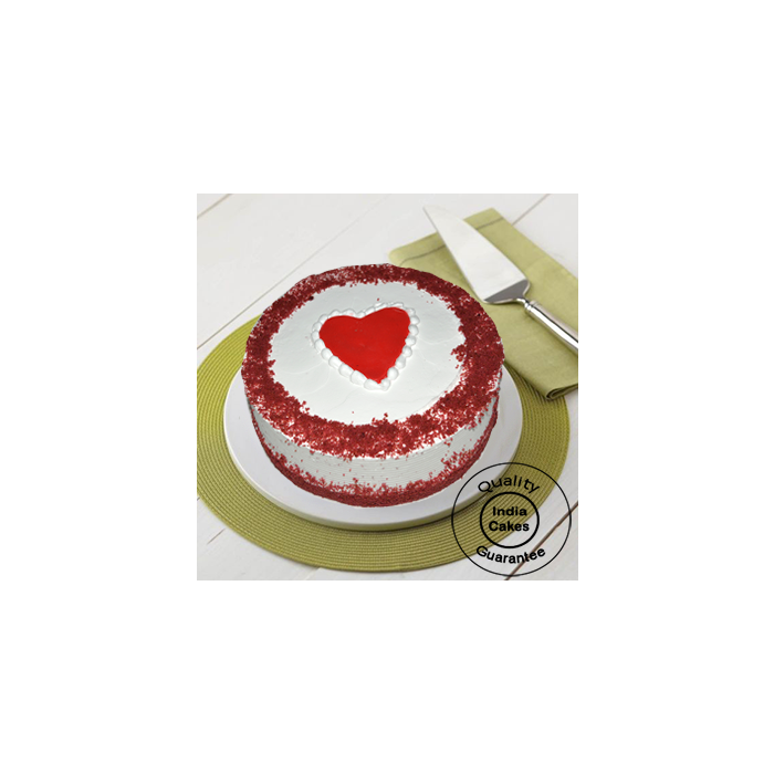 Little Heart Red Velvet Cake Half Kg