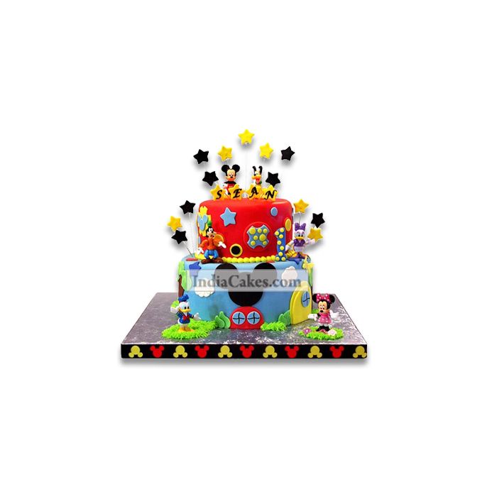 3.5 Kg Mickey Mouse Club house Cake