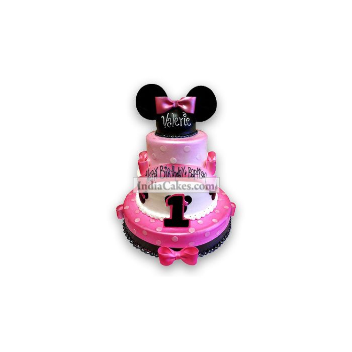 8 Kg Minnie Mouse 3 Tier Cake