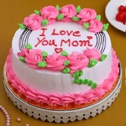 I Love U Mom Pineapple Cake Half Kg