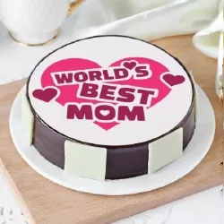 Worlds Best Mom Cake Half Kg